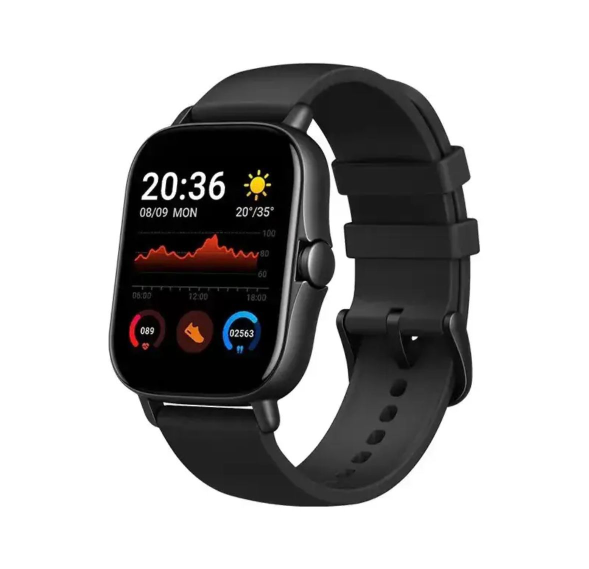 Smart Watch with Heart Rate and Blood Pressure Detection
