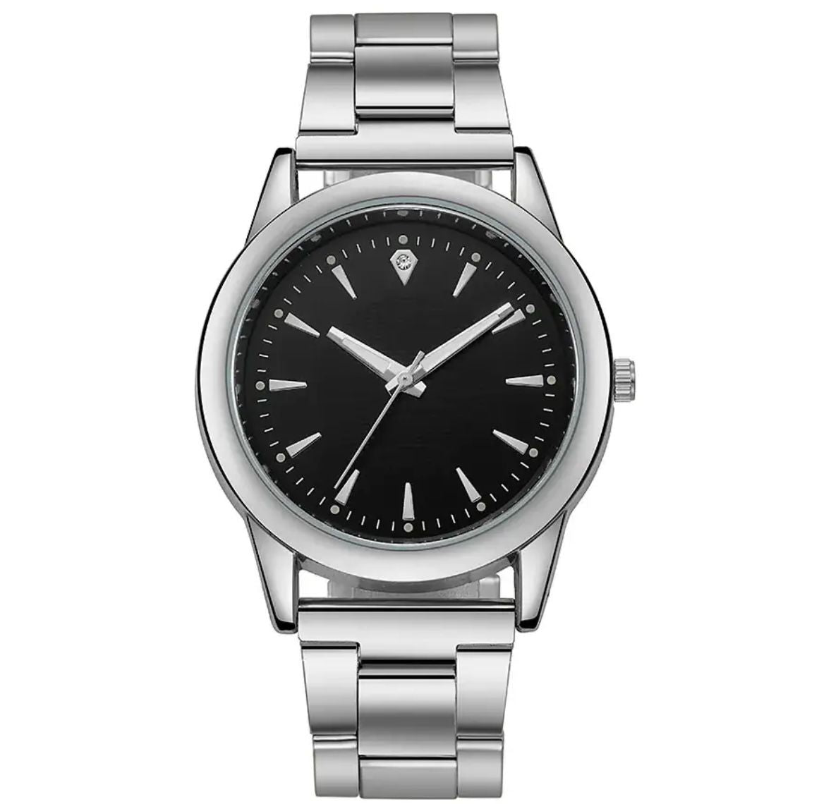 MODIYA Classic Quartz Watch for Men – Stainless Steel Strap Minimalist Roman Dial