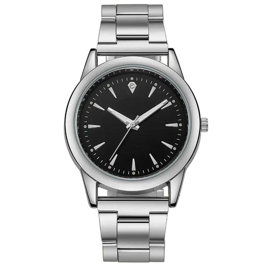 MODIYA Classic Quartz Watch for Men – Stainless Steel Strap Minimalist Roman Dial